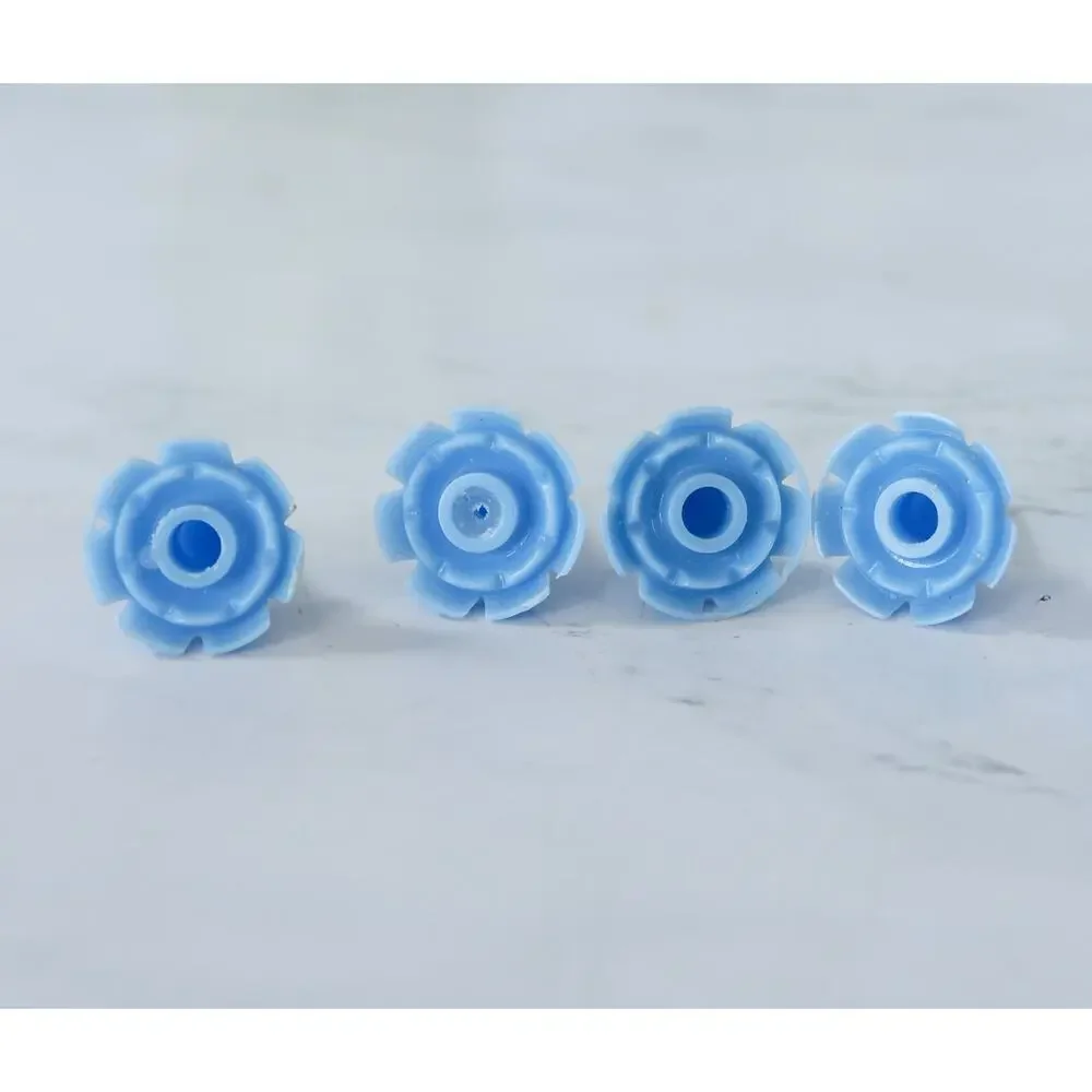 VTG Set of 13 Floral Rose Cake Toppers Candle Holders Retro MCM Birthday Decor
